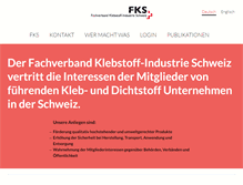 Tablet Screenshot of fks.ch